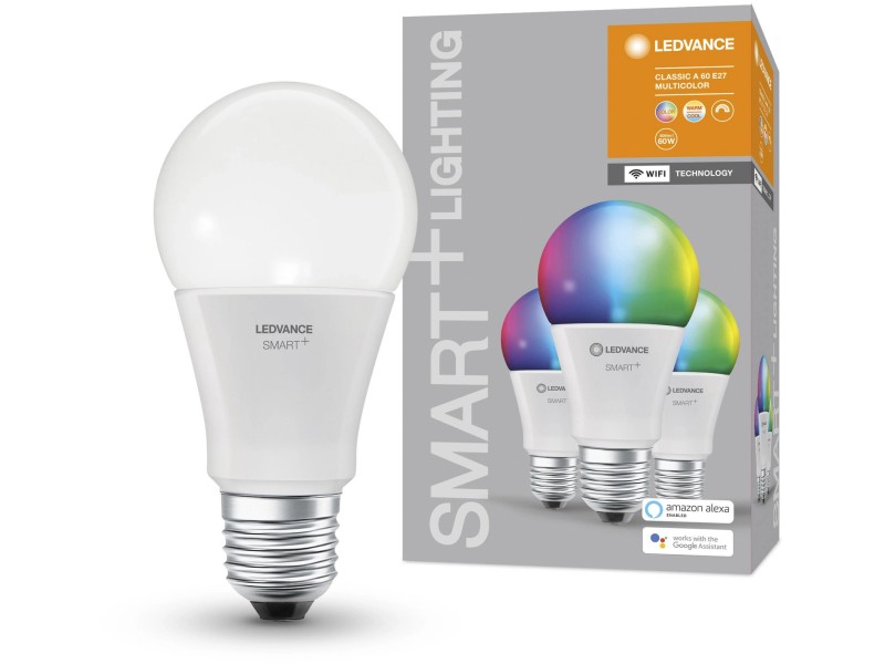 Ledvance Lampadina LED Smart+ Wifi forma a incand. E27 RGBW 60 W / 806 lm  Dimm