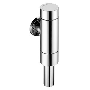 Schell Robinet de chasse WC Schellomat Basic Chrome, chasse d'eau WC en métal chromé.