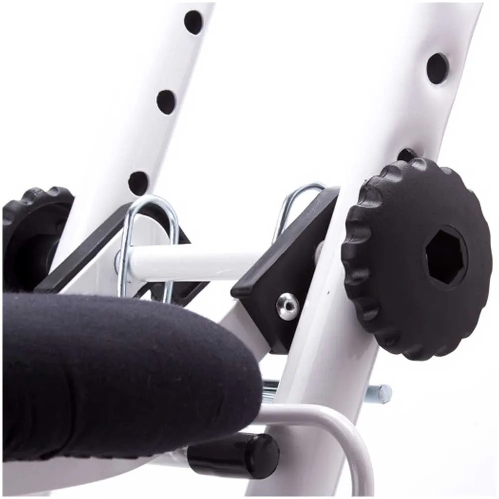 Sgabello Per Stirare MSV - Cotone E Acciaio, Nero/bianco, 62x104 Cm - Foto 9