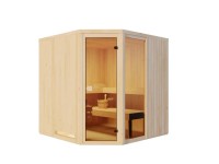 FinnTherm Sauna Verve Natur 194 cm x 194 cm Wandstärke 40 mm