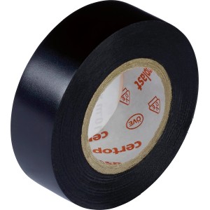 Ruban isolant noir OBI, 15 mm x 10 m, sur un rouleau. Pour installations électriques.
