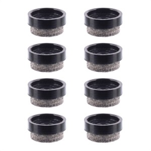 Lot de 8 patins pour meubles Wagner QuickClick Slim Ultrasoft, Ø 17 mm, marron. Pour sols délicats.