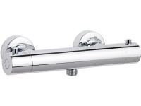 Schöner Wohnen Dusch-Thermostat Dicu Eco-Stop Messing Chrom