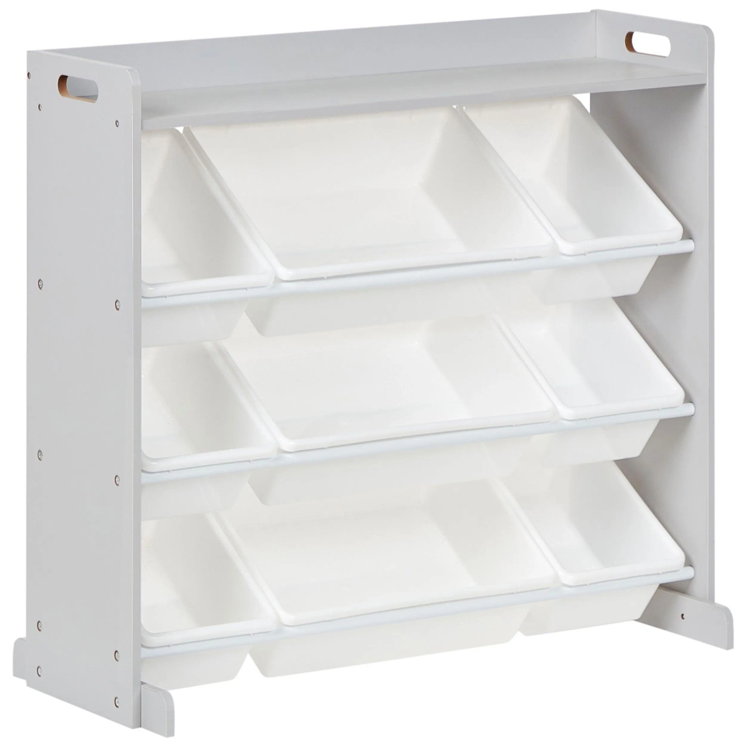 Beliani Kinderzimmerregal Collie MDF Grau 9 Boxen 78 x 86 x 39 cm kaufen bei OBI