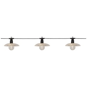 Guirlande lumineuse LED Star Trading Glassy Light, 6 LED blanc chaud, noir, 3,5 m. Guirlande décorative d'intérieur.