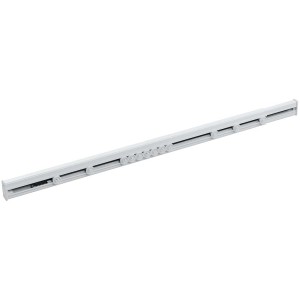 Rail de rideau de douche Diaqua Special, 75-125 cm, en aluminium, avec glisseurs intégrés.