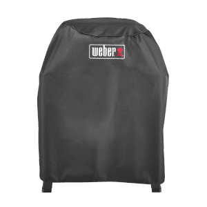 Housse de protection Premium Weber Lumin Stand, noire, pour une protection optimale du barbecue.