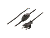 Cavo di rete TDLF con interruttore Nero / 2 m