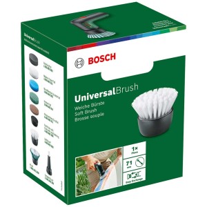 Tampon de nettoyage Bosch UniversalBrush dans sa boîte, accessoire pour mini-outils.