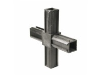 XD-Rohrverbinder Kreuzstück Schwarz für Ø 20 mm