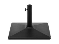 Beliani Sonnenschirmständer Cervo Schwarz Beliani Sonnenschirmständer Cervo Schwarz