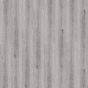 Klick-Vinylboden Eiche Prag, helle Holzoptik, verlegt. Ideal für Fußbodenheizung & Feuchträume.
