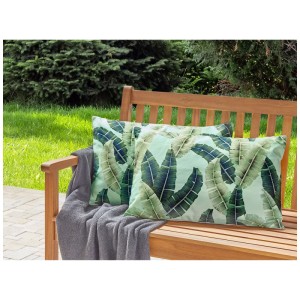 Beliani Cuscini decorativi da esterno Boissano Verde 40 x 60 cm / 2 pz