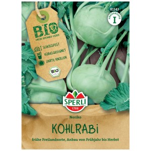 Sperli Graines Bio de Chou-rave Noriko, 50 plantes. Semences potagères pour le jardin.