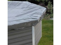 Poolcrew Winterabdeckplane für WPC Pool Kreta