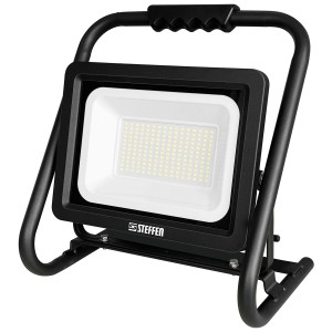 Faro da lavoro a LED Steffen Worklight 100 W con maniglia e cornice nera.