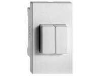 Feller Doppel-Druckschalter-Einbauapparat FLF Schema 3+3 Weiss