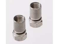 Schwaiger F-Stecker 8 mm zum aufdrehen 2 Stk.
