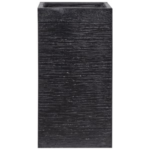 Vaso da fiori Dion nero e alto di Beliani, 77x40x40 cm, per interni ed esterni.