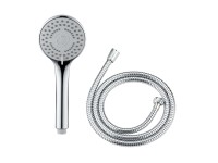 Wenko Duschkopf-Set Basic Line Chrom / 2-tlg.
