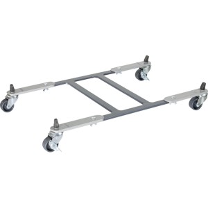 Wagner GH 0820 rolluntersetzer estensibile, argento, con 4 ruote. Per vasi fino a 100 kg.