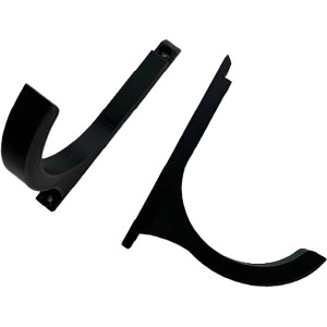 Portabottiglie 3D nero Denpanels per pannelli acustici, accessorio per la conservazione del vino.