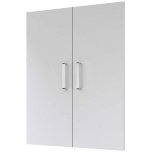 Portes blanches pour meuble machine à laver OBI, Area 51, 90x35 cm.