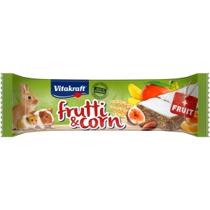 Vitakraft Frutti & Corn, friandise pour rongeurs aux fruits et céréales.