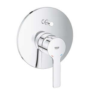 Miscelatore monocomando per vasca Grohe Lineare cromato, montaggio a parete.
