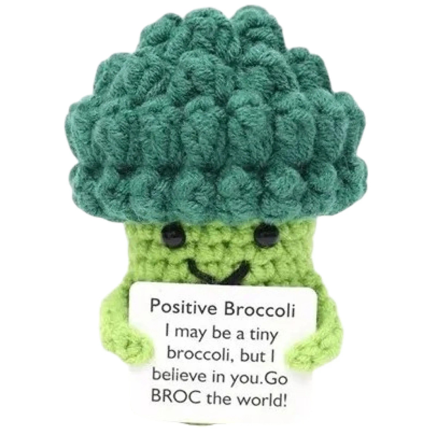 Produktbild von Mini Strickpuppe Handgemachte Häkelkatze - Emotional Support Kuscheltier Als Glücksbringer & Geschenk 5x5x7cm Häkeltier