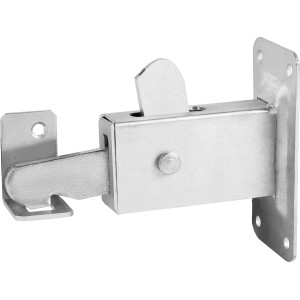 Fermaporta zincato (50x65x105mm) per fissare porte e cancelli all'esterno.