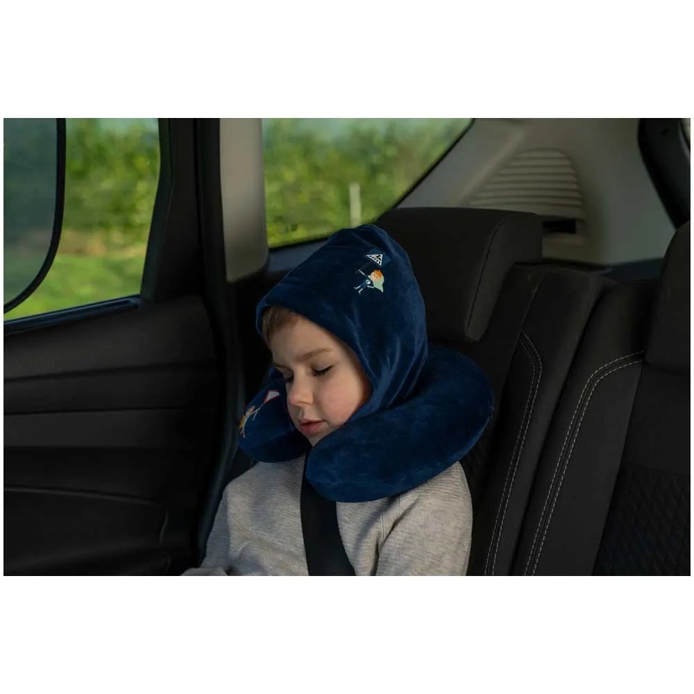 INFANZIA Cuscino da viaggio per bambini per supporto per il mento, cuscino portatile in morbida schiuma a forma di U per il seggiolino auto, aereo o carrozzina, impedisce alla testa del bambino