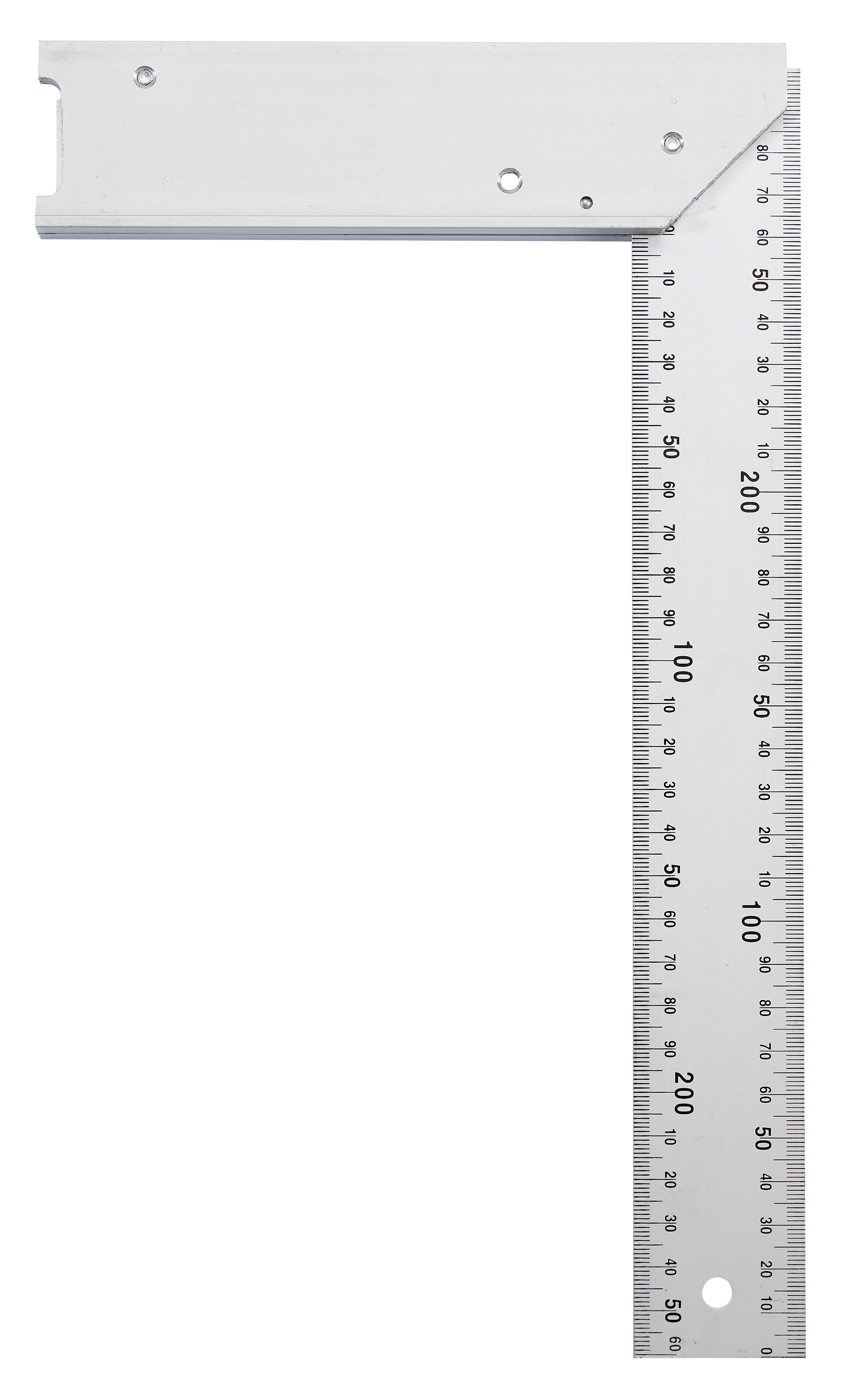 Règle de maçon en aluminium L. 300 x l. 10 cm