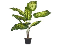 Kunstpflanze Dieffenbachia im Blumentopf Ø 16 cm / Höhe 122 cm