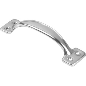 Maniglia per mobili 742 in metallo cromato lucido.