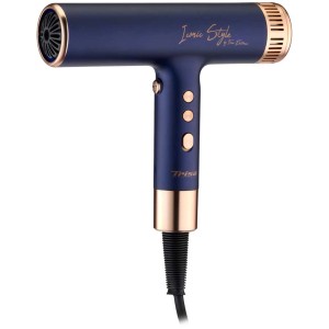 Sèche-cheveux Trisa Iconic Style bleu et or, 1800 W, de la catégorie appareils de soins capillaires.