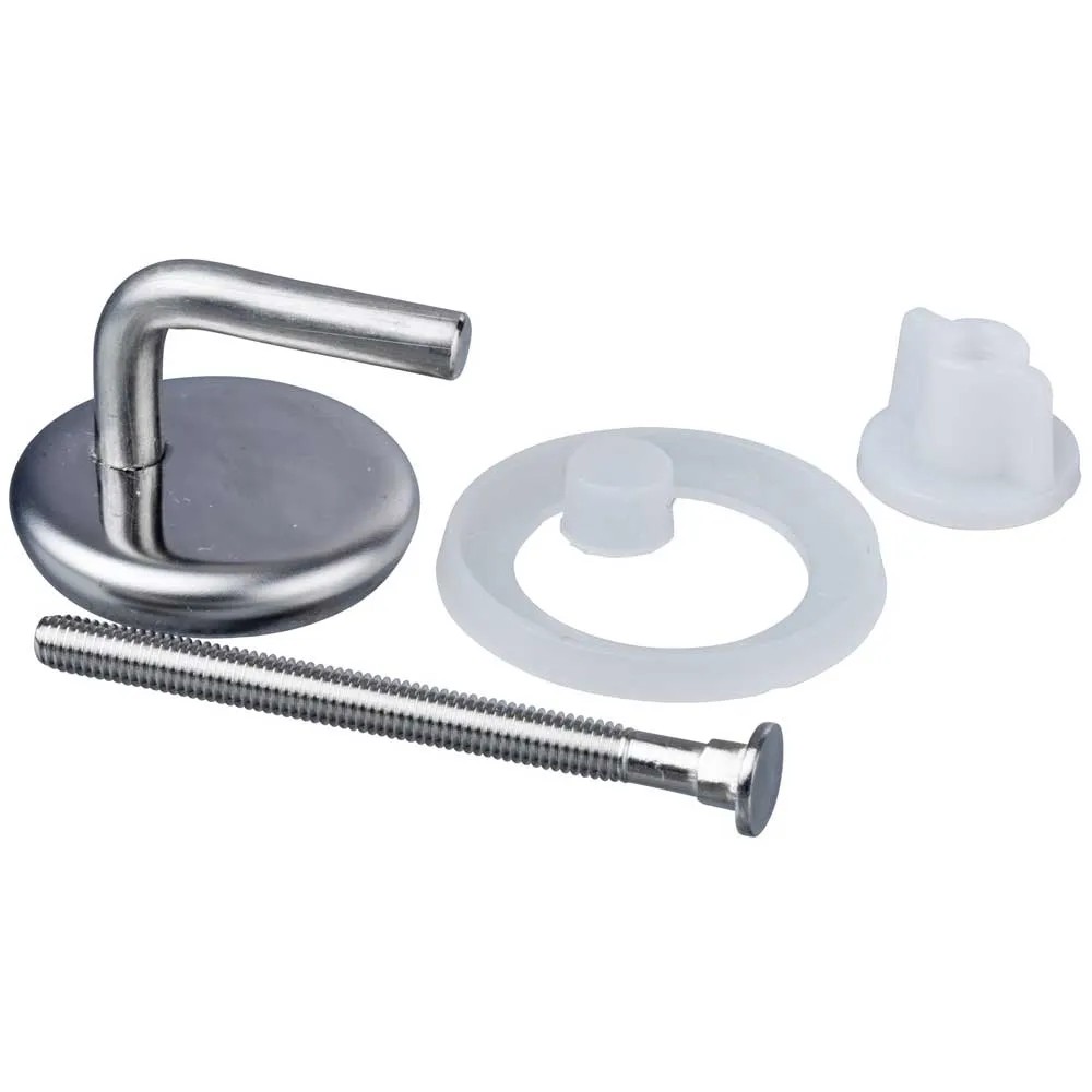 ZYWUOY WC-Befestigungs-Set L-Form – Abgewinkelter Boden, Edelstahl-Schrauben Mit Abdeckungen Für Toilette, Bidet & Halbständer