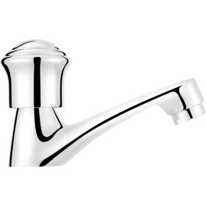 Rubinetto acqua fredda baliv KV-5100 cromato, miscelatore lavabo solo acqua fredda, dettaglio.