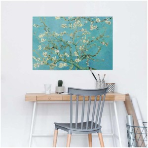 Maxiposter mit Van Goghs Mandelblüten, 61x91,5 cm. Kunstvolles Poster für Wohnraumgestaltung.