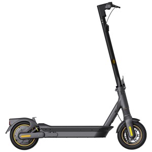 E-trottinette Segway Ninebot MAX G2 D noire, grise et jaune.