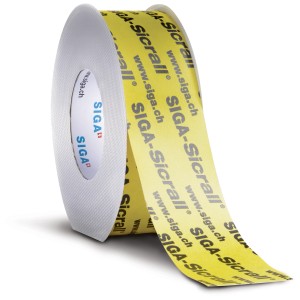 Nastro adesivo giallo Sicrall 60, rotolo da 40 m per accessori isolanti, elevata adesività.