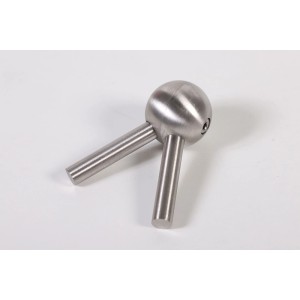 Joint de main courante V2A 35/10 en acier inoxydable, connecteur d'angle flexible pour escaliers et rampes.