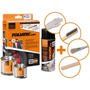 Foliatec Set vernice per pinze freno RS Giallo: Vernice, detergente, pennello e accessori per esterni.