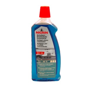 Nigrin antigelo concentrato per parabrezza 1L, cura auto per visibilità invernale.