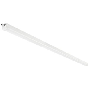 Weisse Nordlux LED Feuchtraumleuchte Oakland, 153cm, 28W. Ideal für Keller, Garage und Werkstatt.