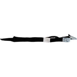 Sangle de sécurité pour vélo Fischer, 30 cm, noire, lot de 2 pour porte-vélos arrière. Accessoire vélo pour transport sécurisé.