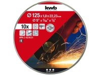KWB Trennscheiben dünn 125 x 1 mm / 10 Stk.