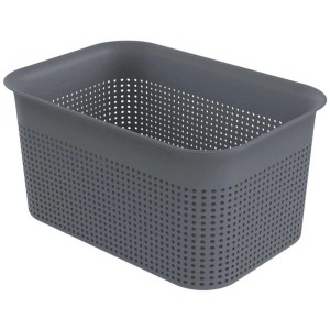 Rotho Brisen Box, 4,5 l, anthrazit, für Aufbewahrung, mit Löchern.