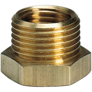 Riduzione Einhell R 3/8" a R 1/4" in metallo per accessori compressore.