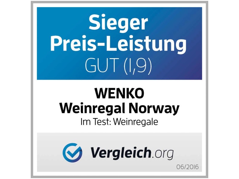 Wenko Portabiancheria Norway Legno di noce 56 l